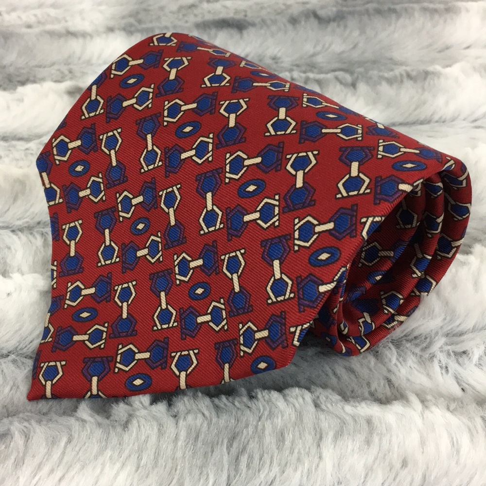 Christian Dior silk tie - equestrian bits